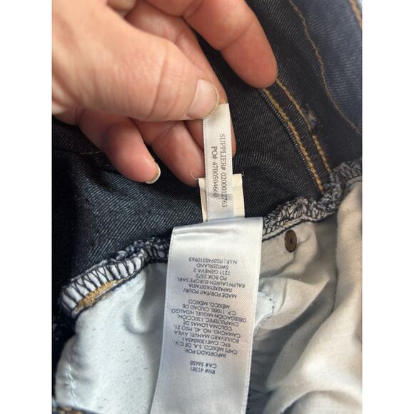 CHAPS Women’s Size 16 Denim Stretch Jeans Madden Capris Cropped Summer Raw Hem - Picture 9 of 12